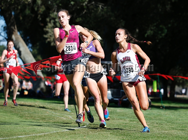 2014StanfordCollWomen-135.JPG - College race at the 2014 Stanford Cross Country Invitational, September 27, Stanford Golf Course, Stanford, California.